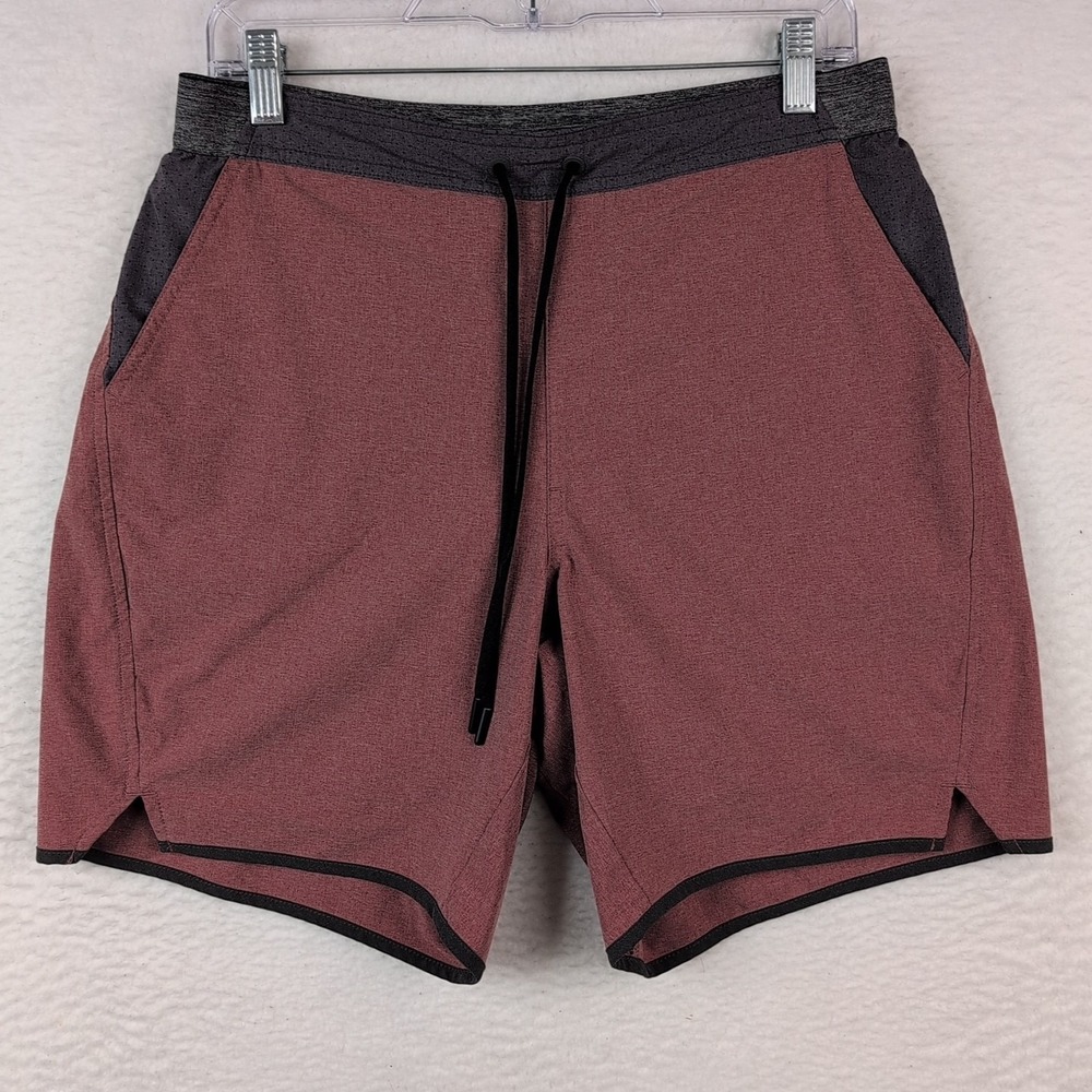Chubbies FreeFlow 7" Shorts Men's Large Lined Yoga Swim Hybrid Red Clay